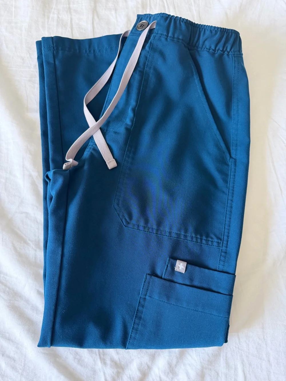 Figs Men's Deep Reef XS/SHORT Cairo Cargo Scrub Pants with Drawstring